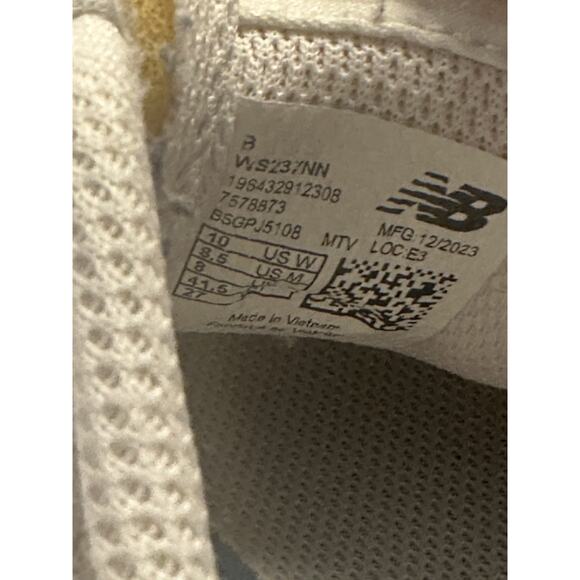 New Balance 574 Women’s 10 White Gray Suede Platform Sneakers Athletic Shoes - Picture 8 of 10